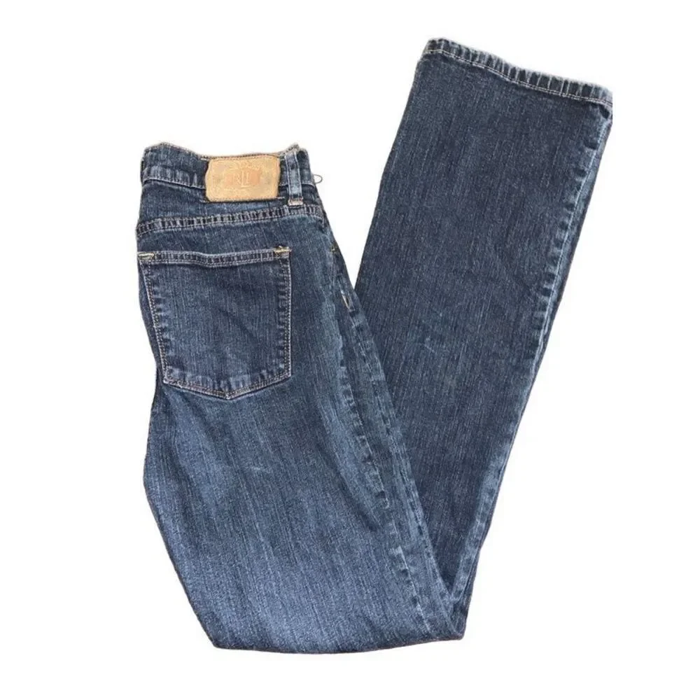 Lauren Jeans Co Premium Womens 6 Stretch Classic Straight/Boot Blue Denim 28x31 - Picture 2 of 6